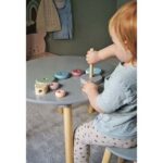 Stacking toy teddy 1 Ξύλινη πυραμίδα με χρωματιστούς κρίκους Teddy