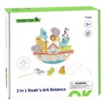 Ξύλινο Σετ Ισορροπίας 2-σε-1 Κιβωτός του Νώε