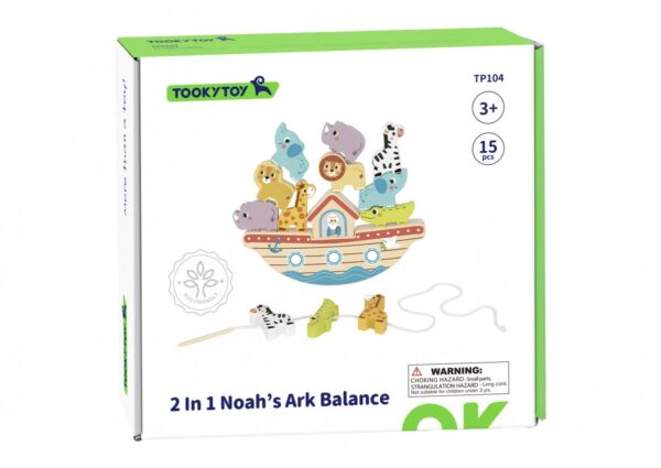 Ξύλινο Σετ Ισορροπίας 2-σε-1 Κιβωτός του Νώε