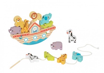 IMG_3436 Ξύλινο Σετ Ισορροπίας 2-σε-1 Κιβωτός του Νώε